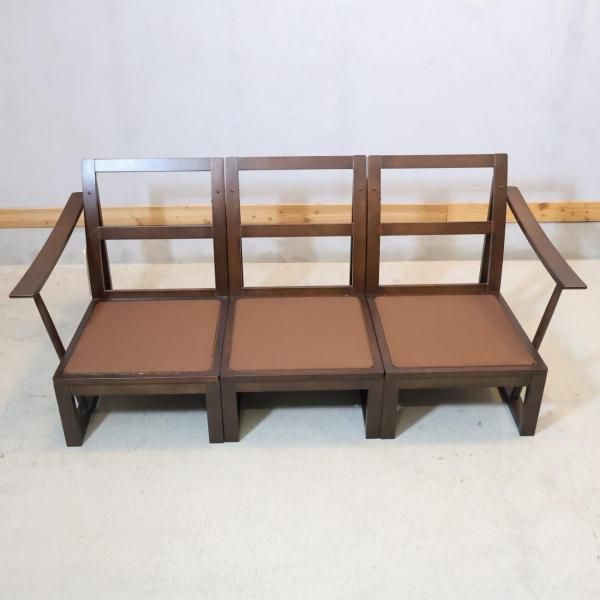 飛騨産業 HIDA キツツキマーク 3人掛けソファ 3P セパレート 和