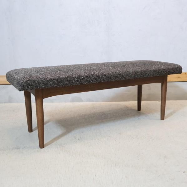 ウニコUNICOダイニングベンチ 合成皮革張替え済/美品/黒