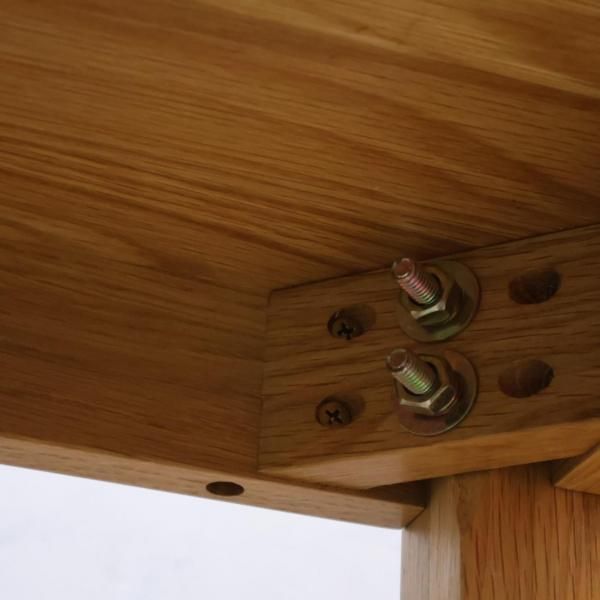 無印良品(MUJI)の人気のオーク材無垢材ダイニングテーブル！！180cmの