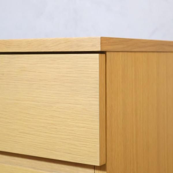 MUJI 無印良品 オーク材 キャビネット リビングボード ナチュラル 人気の無印良品(MUJI)のオーク材 キャビネット・木製扉