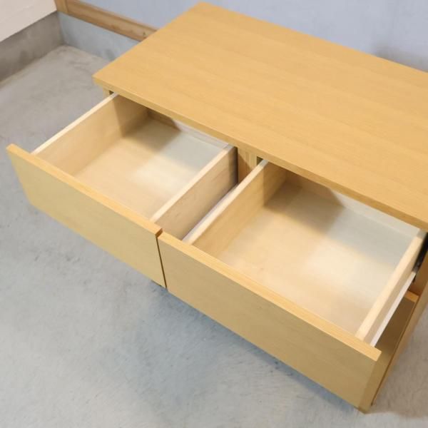 人気の無印良品(MUJI)のオーク材 キャビネット・木製扉