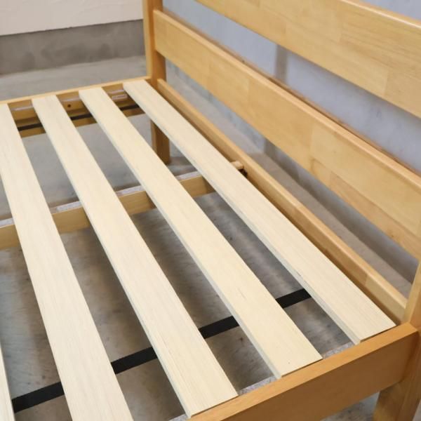 近隣地域限定送料無料❗️無印良品　セミダブルベッドフレーム ナチュラルウッド 木製ベッド・オーク材・セミダブル | 無印良品