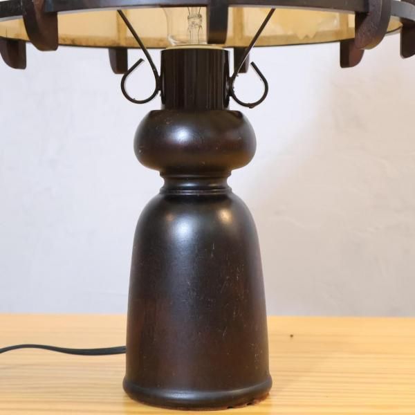 北海道民芸家具(HOKUMIN)の良質な樺材を使用したテーブルランプです