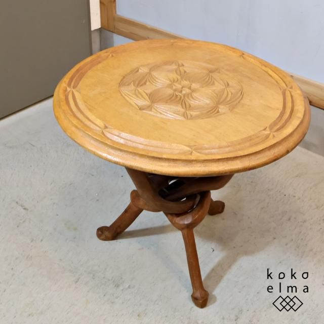 【中古】サイドテーブル_フランス サイドテーブル - kokoelma -ココエルマ- 雑貨・中古家具・北欧家具