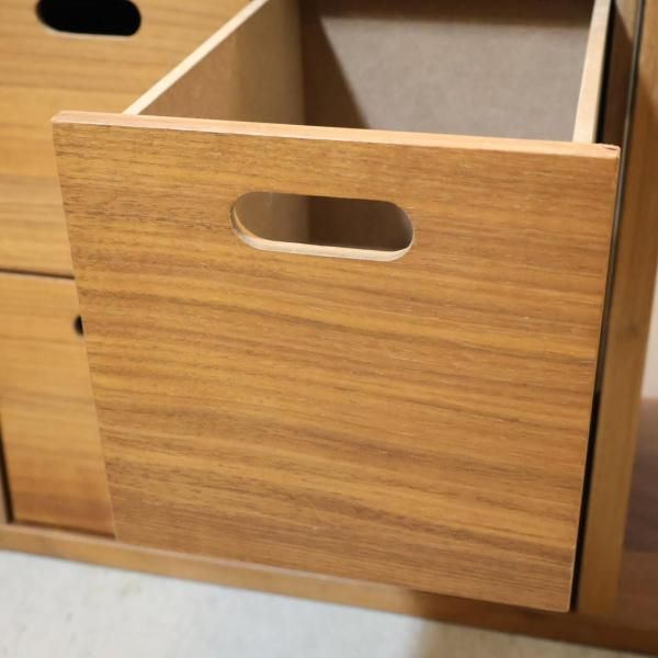 ■美品■無印良品■スタッキングシェルフ＋引き出し2種■ウォールナット 無印良品 スタッキングシェルフ 2段 ウォールナット材 幅42×奥行