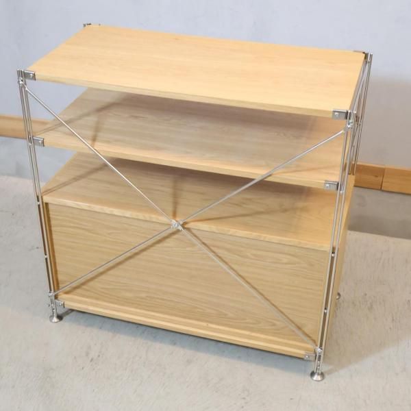 無印良品(MUJI)の人気のオーク材×スチール ユニットシェルフ/引き出し