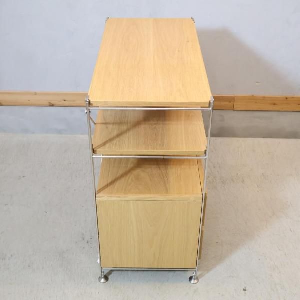 【完成品配送】無印良品　ユニットシェルフ　引き出し　オーク材 無印良品(MUJI)の人気のオーク材×スチール ユニットシェルフ