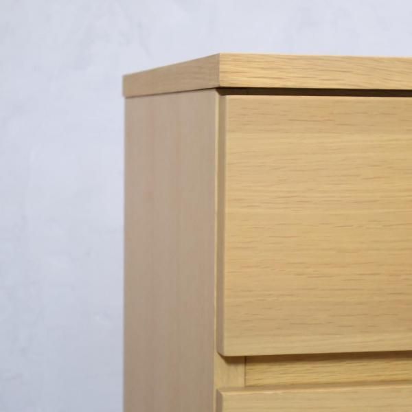 オーク材を使用した無印良品(MUJI)の木製6段ワイドチェストです
