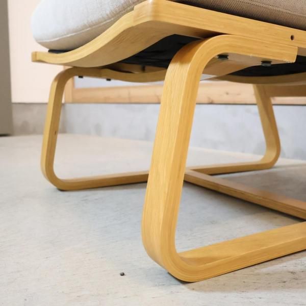 展示品　無印良品　オーク材　ラウンジチェア　ソファ　チェア　カフェ　北欧 オーク材ラウンジチェア | 無印良品