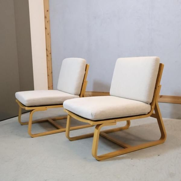 展示品　無印良品　オーク材　ラウンジチェア　ソファ　チェア　カフェ　北欧 オーク材ラウンジアームチェア | 無印良品