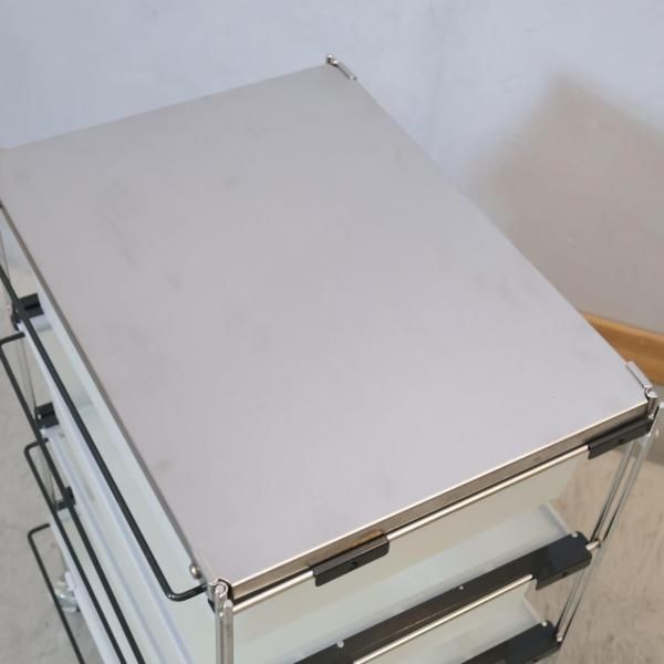 無印良品 MUJI ステンレス 5段ユニットシェルフ 4杯引出し付き チェスト