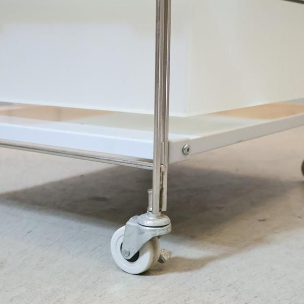 S♢611 無印良品 スチールユニットシェルフ キャスター付 無印良品(MUJI)の人気の5段ステンレスユニットシェルフ/キャスターと4