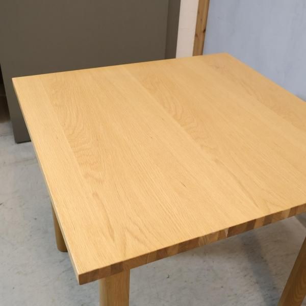 無印良品(MUJI)の人気のオーク材ダイニングテーブル！！80cmの