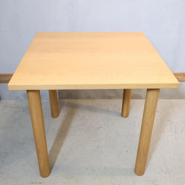 無印良品(MUJI)の人気のオーク材ダイニングテーブル！！80cmの