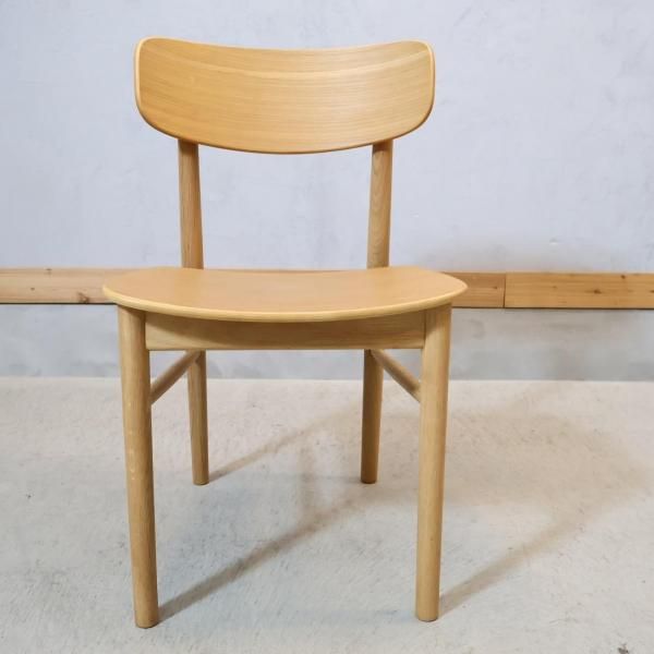 無印良品　ラウンドチェア　椅子　オーク材　プロの梱包発送 ラウンドチェア オーク材 ブラウン | 無印良品
