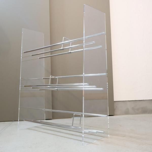 Lumiere/ルミエル アクリル ブックシェルフ 本棚 スペースエイジ モダン Lumiere/ルミエル クリアブックシェルフ 幅82cm 通販 - ディノス