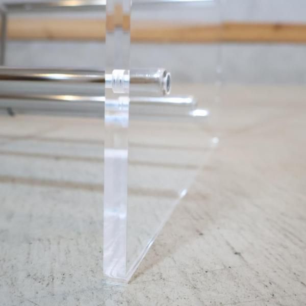 Lumiere/ルミエル アクリル ブックシェルフ 本棚 スペースエイジ モダン Lumiere/ルミエル クリアブックシェルフ 幅82cm 通販 - ディノス