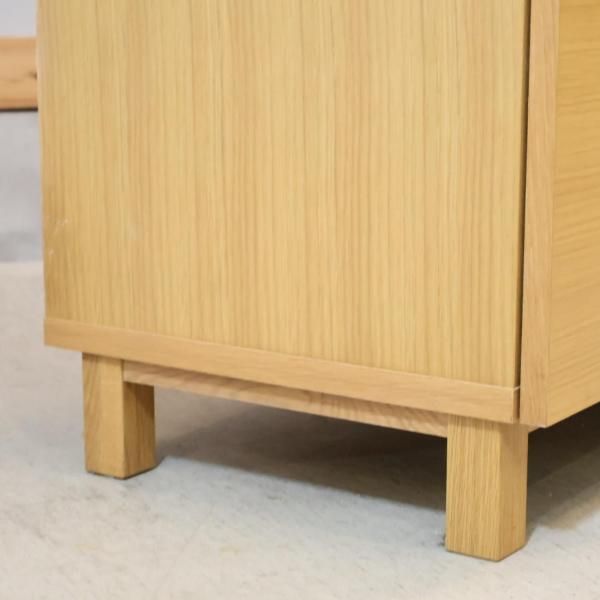 【おの】無印良品　オーク材キャビネット大 木製扉 木製キャビネット 木扉 オーク材突板 | 無印良品