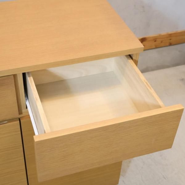 【おの】無印良品　オーク材キャビネット大 木製扉 木製キャビネット 木扉 オーク材突板 | 無印良品