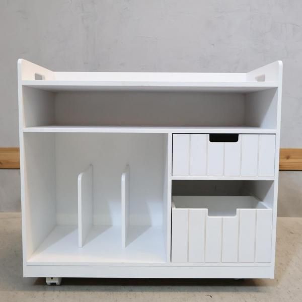 隠せるリビング整理ワゴン 収納タイプ 幅40cm キャスター付き　ディノス 隠せるリビング整理ワゴン モバイル収納タイプ 幅40cm 通販 - ディノス