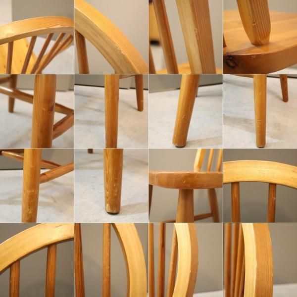 カントリースタイル ウィンザーチェア　ダイニングチェア　① 木の質感が魅力のウィンザーチェア です。カントリースタイルの