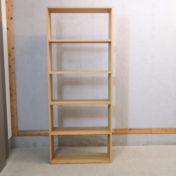 人気の無印良品(MUJI)のオーク材 ワイド・5段スタッキング