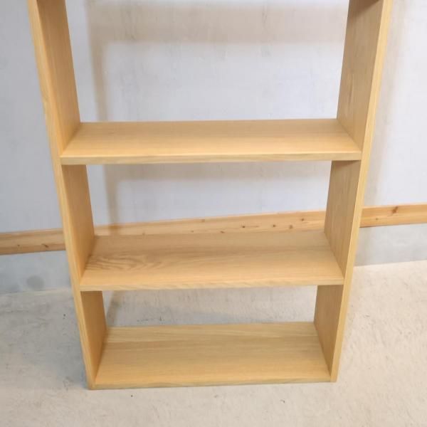 未使用品 無印良品 オーク材 スタッキングシェルフ ワイド 5段 オープンラック スタッキングシェルフ・ワイド・追加5段・オーク材 | 無印良品