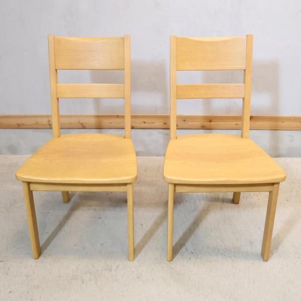 希少　美品 浜本工芸 HAMAMOTO ダイニングチェア 食卓椅子　工藝　2脚 GMHS206B○浜本工芸 / HAMAMOTO ダイニングチェア 食卓椅子 合皮
