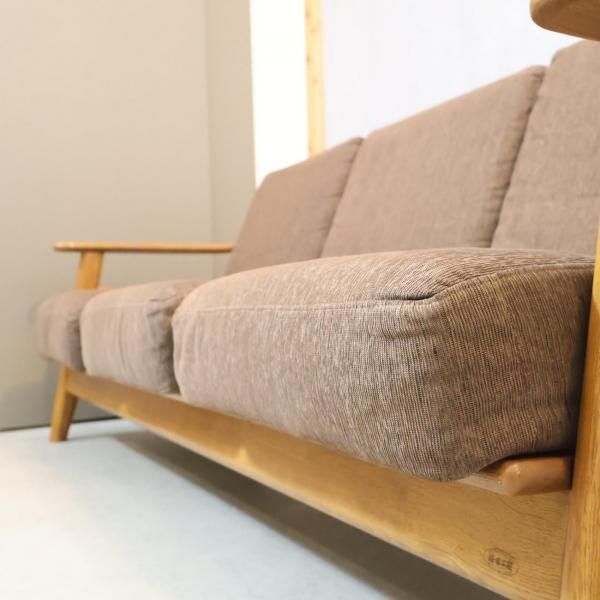 展示品　カロレ　オーク材　3人掛けソファ　カフェ　店舗什器　北欧　モダン bns08_be.jpg?fitin=720:720