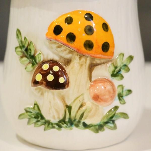 sears◇シアーズ◇きのこキャニスター(大) 2点セット◇ sears◇シアーズ◇きのこキャニスター(大) 2点セット◇ sears