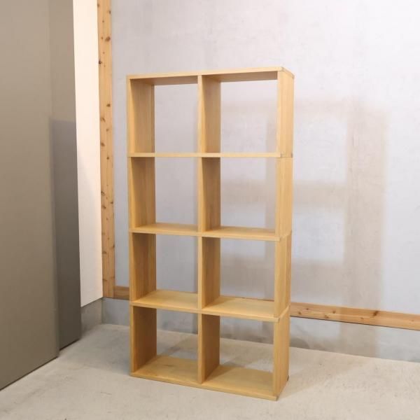 無印　本棚　オーク材 オーク材薄型ラック・大・奥行22cm | 無印良品