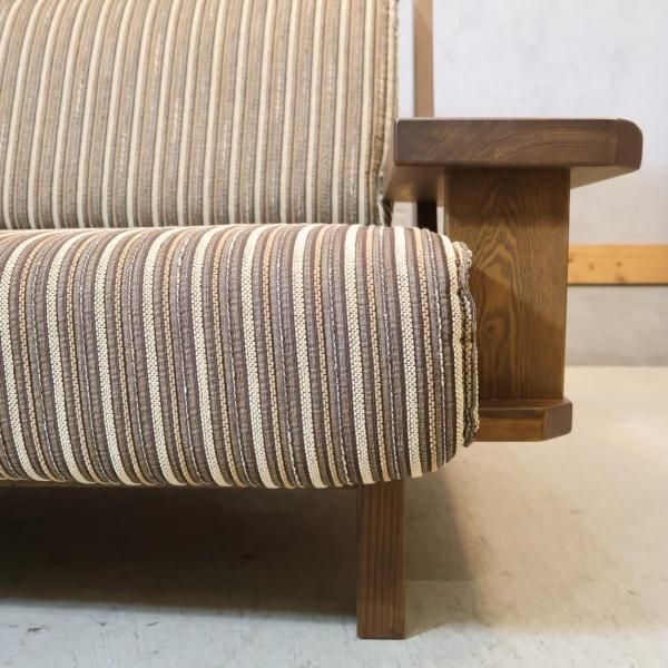 あっこ様 葉山ガーデン■WAZA 3人掛けソファ■ウッドアーム■ファブリック■ あっこ様 葉山ガーデン□WAZA 3人掛けソファ□ウッドアーム