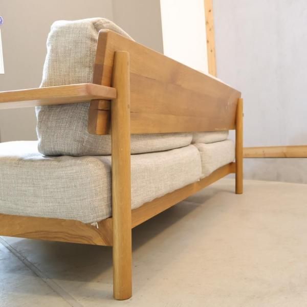 IDEE(イデー)のDIMANCHE(ディモンシュ) オーク材 3人掛けソファ