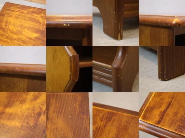 【美品】昭和レトロ カリモク コロニアル 木製ラック スリッパラック 古家具 最終価格 カリモク家具 karimoku コロニアル スリッパラック 2段