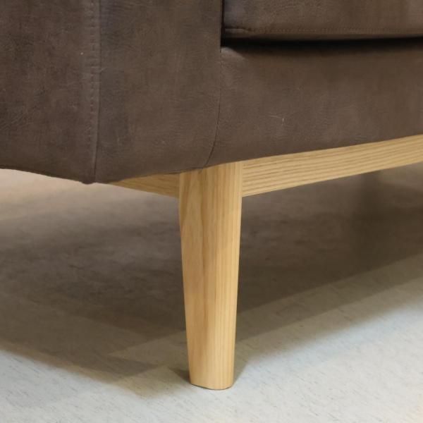 【UNICO】LOMシリーズ　ダイニング3点セット①ベンチアームR FUNEAT bench arm-L/R(ファニート ベンチ アーム-L/R)/FUNEAT