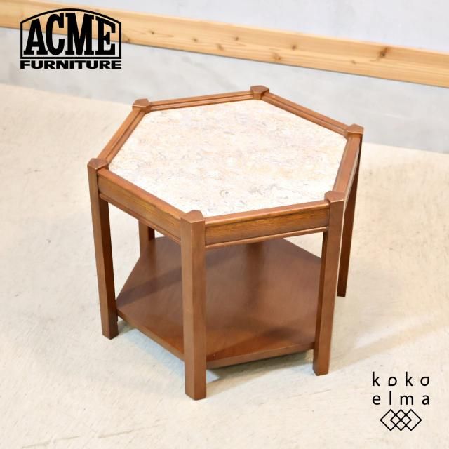 ACME FURNITURE(ե˥㡼)BROOKS(֥å)HEXAGON(إ)ơ֥ǤϻѷΥơ륵ɥơ֥Ȥ߹碌ƥҡơ֥ˤ