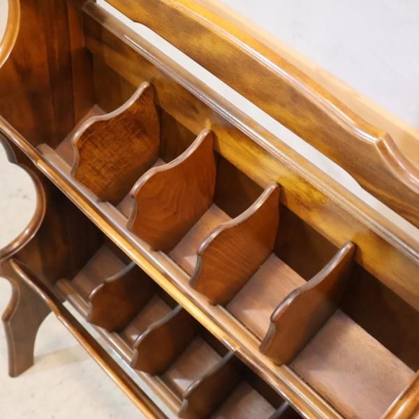 【美品】昭和レトロ カリモク コロニアル 木製ラック スリッパラック 古家具 楽天市場】カリモク コロニアル スリッパラック おしゃれ