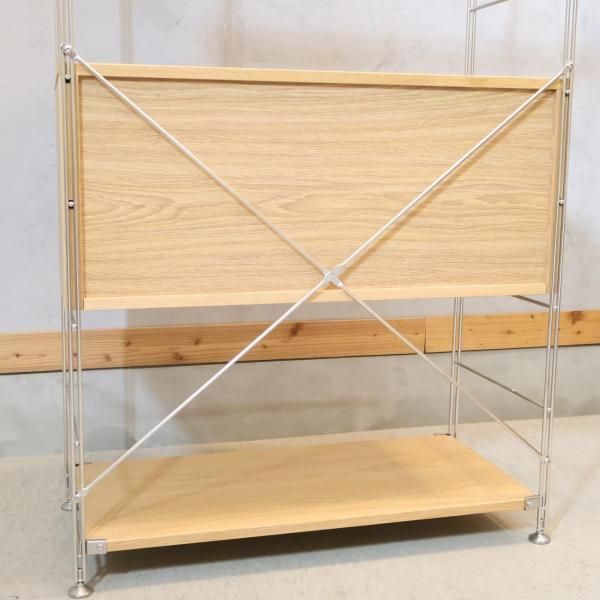 無印良品(MUJI)の人気のオーク材×ステンレス ユニットシェルフ