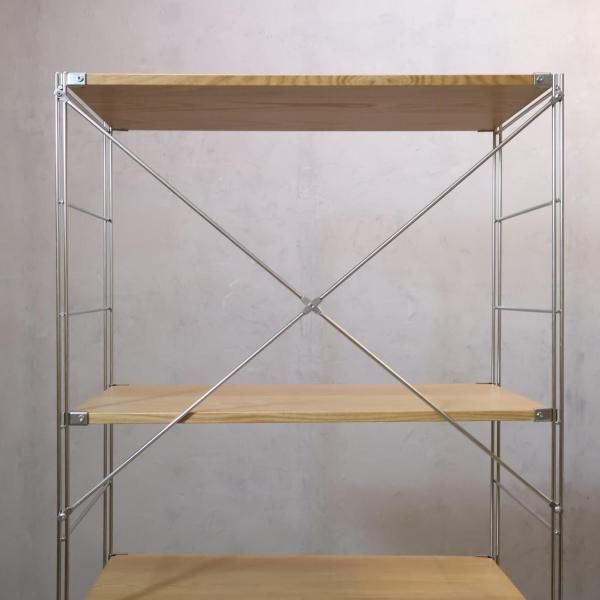 無印良品(MUJI)の人気のオーク材×ステンレス 5段ユニット