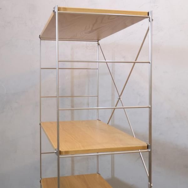 無印良品(MUJI)の人気のオーク材×ステンレス 5段ユニット