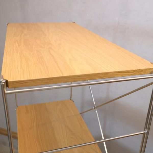 無印良品(MUJI)の人気のオーク材×ステンレス 5段ユニット