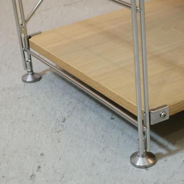 無印良品(MUJI)の人気のオーク材×ステンレス 5段ユニット