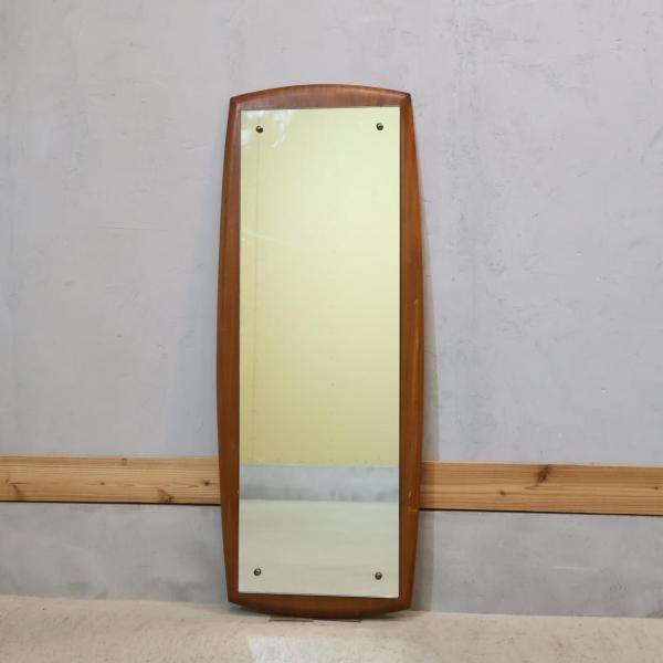 GMFK765○北欧スタイル チーク材 ヴィンテージ ウォールミラー 壁掛け鏡 GMFK765○北欧スタイル チーク材 ヴィンテージ ウォールミラー