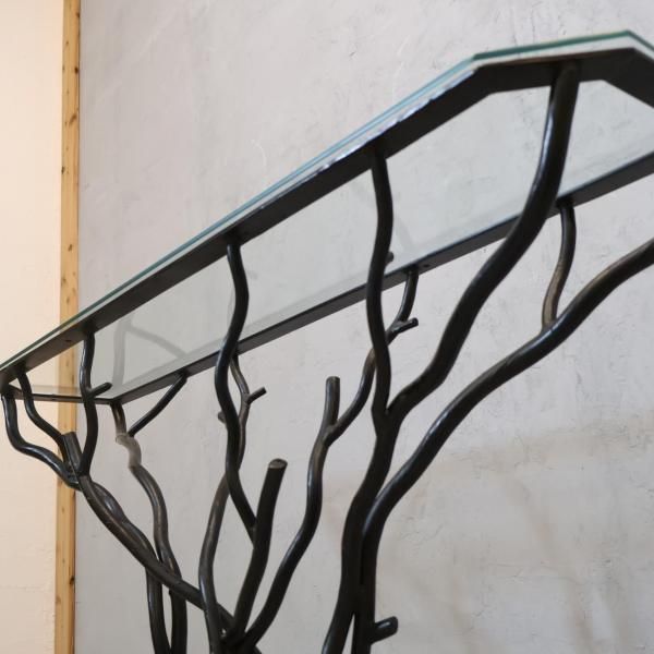 アトリエジュンコ ガラス ブランチアーム コンソールテーブル