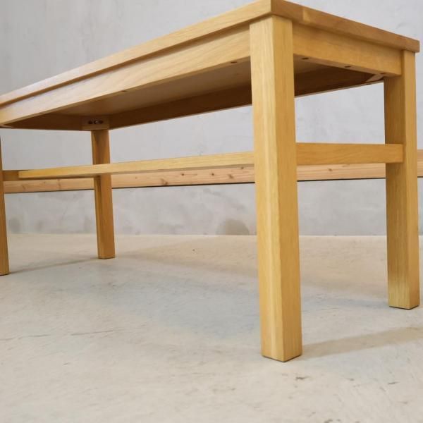 (C) 【あこ・発送用】無印 ベンチ③ 人気の無印良品(MUJI)のオーク材を使用したコの字ベンチです