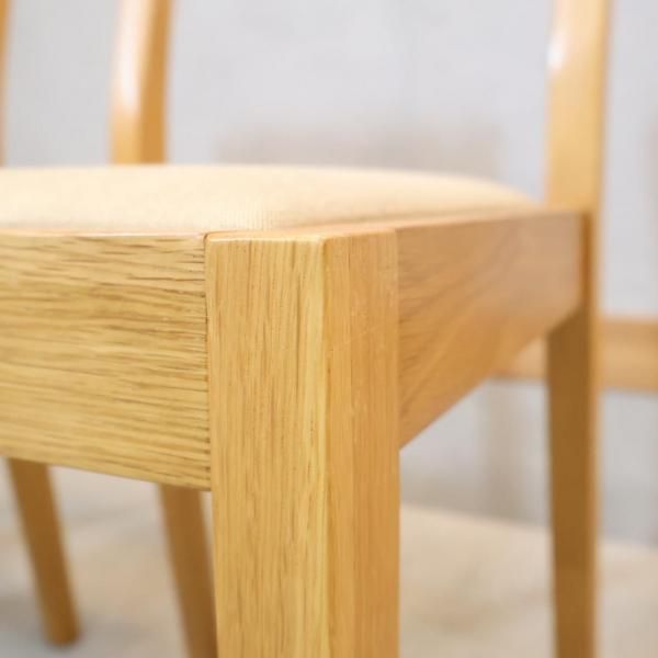 無印良品 オーク無垢材 チェア2脚 人気の無印良品(MUJI)のオーク無垢材を使用したダイニング