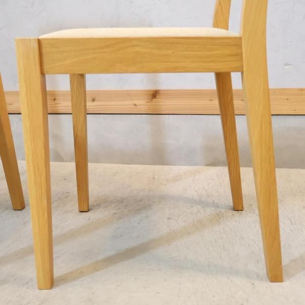 無印良品 オーク無垢材 チェア2脚セット　廃番 無印良品 オーク無垢材 チェア2脚セット 廃番 無印良品 オーク無垢材