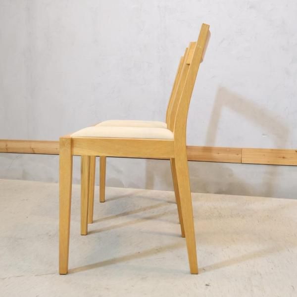 無印良品 オーク無垢材 チェア2脚 人気の無印良品(MUJI)のオーク無垢材を使用したダイニング