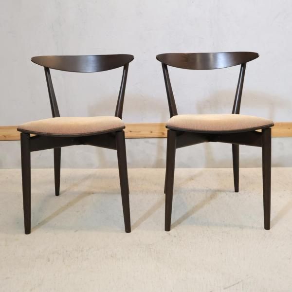 ①　旭川家具　CONDE HOUSE カンディハウス ダイニングチェア　G CONDE HOUSE ダイニングチェア 2脚セット価格です。