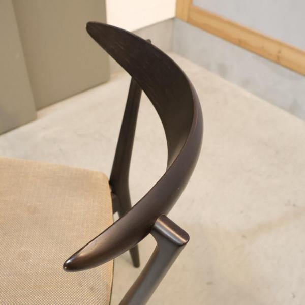 旭川 カンディハウス エクリプス ダイニングチェア ブラウン系 本革